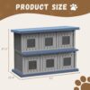 Double-Decker Outdoor Resin Cat House – Weatherproof Multi-Cat Shelter for Indoor & Outdoor Use