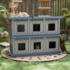 Double-Decker Outdoor Resin Cat House – Weatherproof Multi-Cat Shelter for Indoor & Outdoor Use
