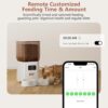 Dual-Bowl Smart Cat Feeder with Wi-Fi Control – 5L Auto Food Dispenser for Two Cats with Timed Meals & Backup Power