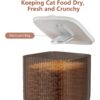 Dual-Bowl Smart Cat Feeder with Wi-Fi Control – 5L Auto Food Dispenser for Two Cats with Timed Meals & Backup Power