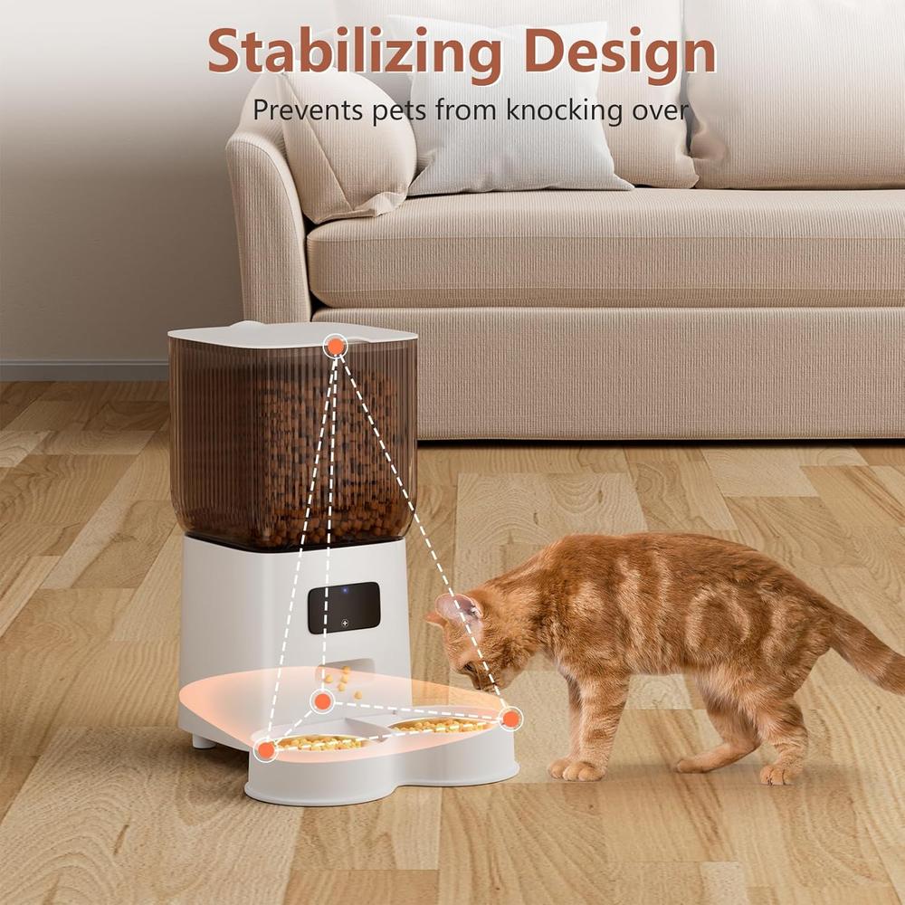 Smart Automatic Cat Feeder for Two Cats