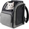 Durable Cat Carrier Backpack for Travel & Hiking – Breathable Mesh, Anti-Anxiety Curtain, Safety Strap & Storage Pockets