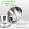 Elevated Triple Stainless Steel Cat Food Bowl — 15° Tilt, Anti-Vomit Design & Non-Slip Stand