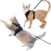 Escape-Proof Cat Harness & Leash Set – Adjustable No-Pull Soft Vest with Breathable Mesh & Reflective Safety Straps