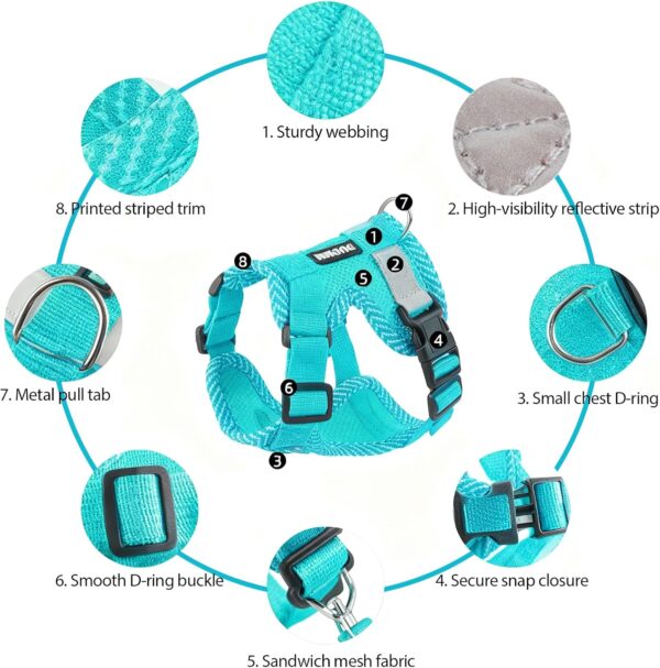 Escape-Proof Cat Harness & Leash Set – Adjustable Breathable Mesh Vest with Reflective Strips for Indoor & Outdoor Cats