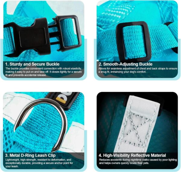 Escape-Proof Cat Harness & Leash Set – Adjustable Breathable Mesh Vest with Reflective Strips for Indoor & Outdoor Cats