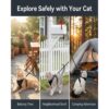 Escape-Proof Cat Harness & Leash Set – Adjustable No-Pull Soft Vest with Breathable Mesh & Reflective Safety Straps