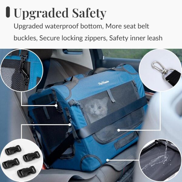 Extra Large Rolling Cat Carrier with Wheels – Soft-Sided XL Pet Travel Bag for Big Cats & Two Cats (Up to 55 lbs), Breathable Mesh & Upgraded 2025 Design