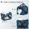 Extra Large Rolling Cat Carrier with Wheels – Soft-Sided XL Pet Travel Bag for Big Cats & Two Cats (Up to 55 lbs), Breathable Mesh & Upgraded 2025 Design