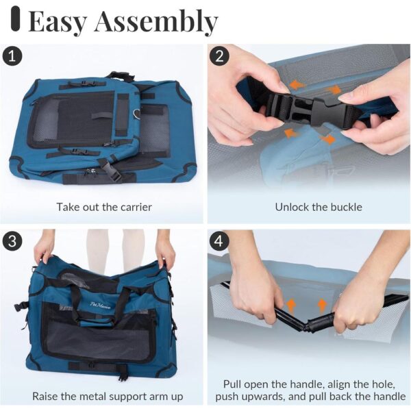 Extra Large Rolling Cat Carrier with Wheels – Soft-Sided XL Pet Travel Bag for Big Cats & Two Cats (Up to 55 lbs), Breathable Mesh & Upgraded 2025 Design