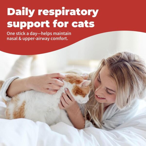 Feline Respiratory Support Sticks – Daily Upper Airway Relief for Cat Colds, Congestion & Immune Health (L-Lysine Formula, 12g × 30 Sticks)