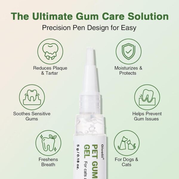 Gentle Cat Gum Care Pen – Soft Brush Oral Serum for Daily Gum Relief & Fresh Breath (No-Rinse, Stress-Free Dental Care)