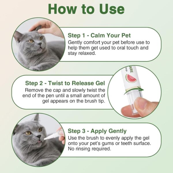 Gentle Cat Gum Care Pen – Soft Brush Oral Serum for Daily Gum Relief & Fresh Breath (No-Rinse, Stress-Free Dental Care)