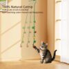 Hanging Cat Kicker Toy – Durable Catnip Plush with Spring & Bell for Window or Door Mount Play