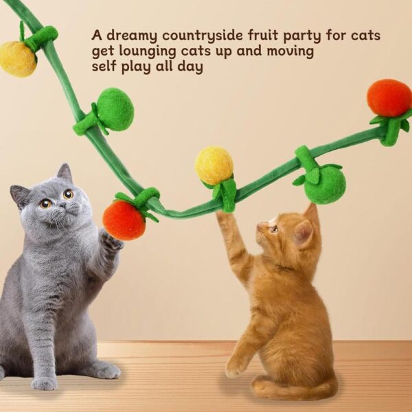 Hanging Cat Kicker Toy – Durable Catnip Plush with Spring & Bell for Window or Door Mount Play