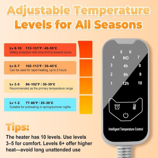 Heated Cat Tunnel Bed Indoor – 31.5’’ Donut Peekaboo Cave with Waterproof Heating Pad, Timer & Temp Control