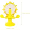 Interactive Rotating Windmill Cat Treat Dispenser – Slow Feeder Puzzle Toy with Suction Cup for Smart, Healthy Play