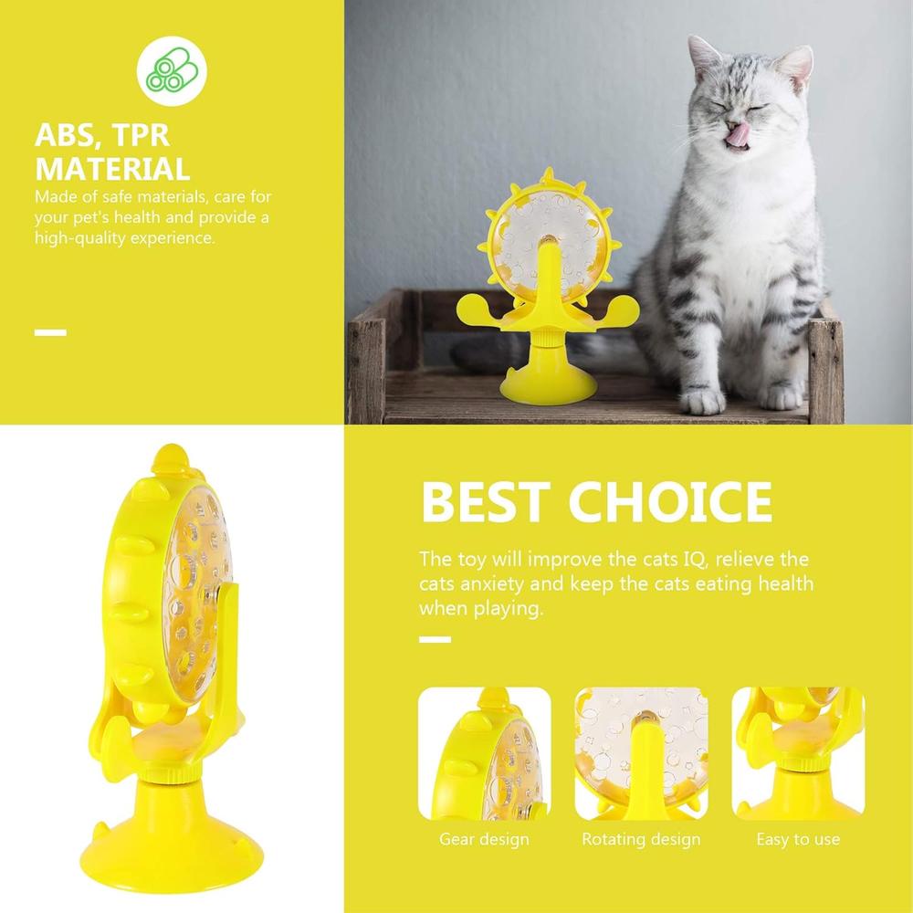 Interactive Rotating Windmill Cat Treat Dispenser