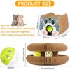 Magnetic Organ Cat Scratcher Toy – Multi-Shape Interactive Cardboard Cat Toy with Balls