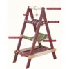 Modern Boho Style 3-Tier Wooden Cat Tree Tower with Multi-Level Hammocks, Ladder Climber & Scratching Post