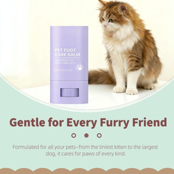 Natural Paw & Nose Balm for Cats – Lick-Safe Moisturizing Butter Stick for Dry, Cracked Paws, Snout & Elbows (0.53 oz)