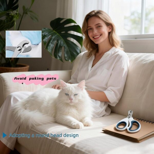Professional Cat Nail Clipper – Stainless Steel Grooming Trimmer for Cats, Quick, Clean & Painless Cutting