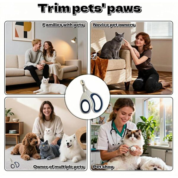 Professional Cat Nail Clipper – Stainless Steel Grooming Trimmer for Cats, Quick, Clean & Painless Cutting