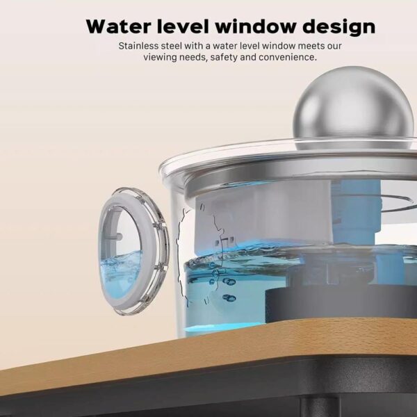 PureFlow 108oz Stainless Steel Spherical Cat Fountain — Hygienic, Quiet & High-Capacity