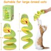 Realistic Snake Cat Toy – 14" Catnip & Silvervine Plush with Crinkle Sound for Active Indoor Cats