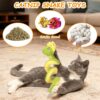 Realistic Snake Cat Toy – 14" Catnip & Silvervine Plush with Crinkle Sound for Active Indoor Cats