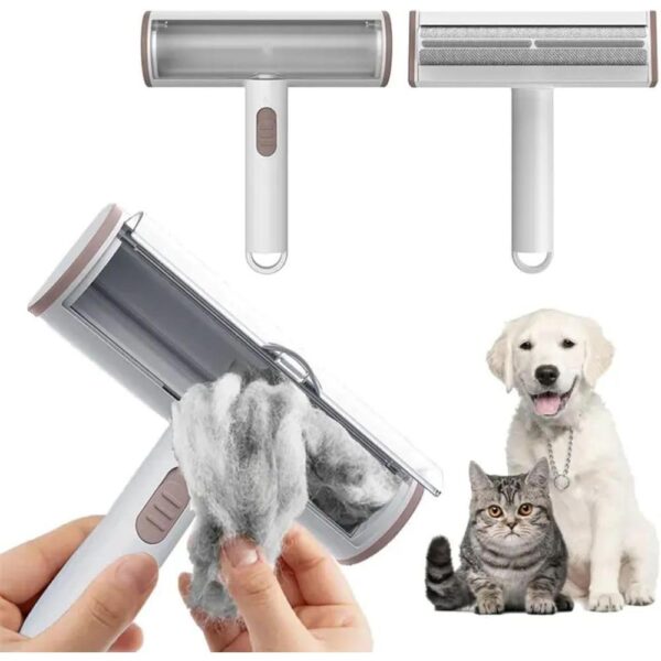 Reusable Two-Way Cat Hair Remover – Double-Action Pet Fur Roller for Furniture, Carpets, Bedding & Car Interiors