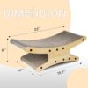 Reversible Cat Scratcher Bed — Large Lounge, Double-Sided Board & Curved Furniture Protector