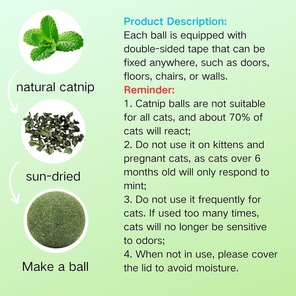 Rotatable Catnip Balls for Indoor Cats