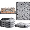 Self-Warming Cat Bed (4-Pack) — Plush Thermal Mats with Anti-Slip Base & No-Electric Heating