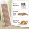 Sisal Cat Kicker Toy Stuffed with Organic Catnip – Soft Scratch & Chew Toy for Indoor Cats