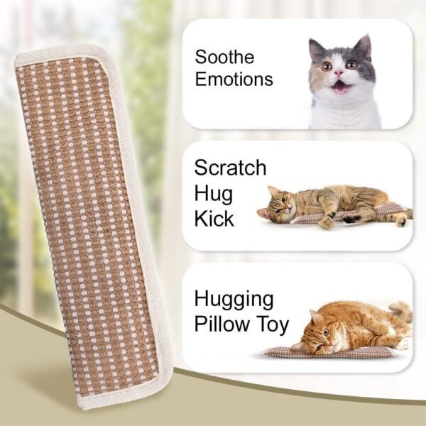 Sisal Cat Kicker Toy Stuffed with Organic Catnip – Soft Scratch & Chew Toy for Indoor Cats