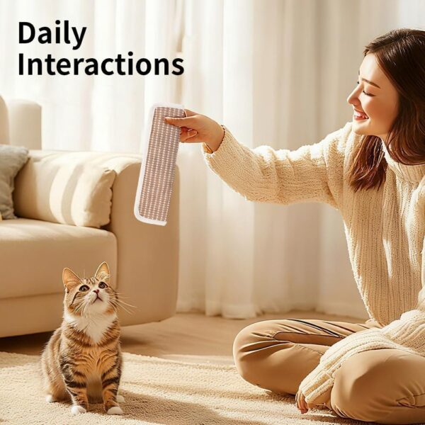 Sisal Cat Kicker Toy Stuffed with Organic Catnip – Soft Scratch & Chew Toy for Indoor Cats