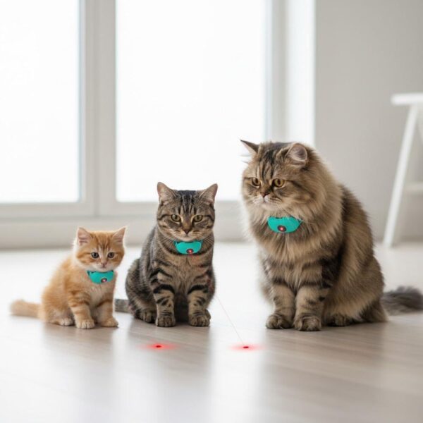 Smart Automatic Cat Laser Collar – Hands-Free Interactive Laser Toy with Adjustable Beam & USB Rechargeable Battery