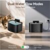 Smart Wireless Cat Water Fountain — 122oz/3.6L Cordless, App-Controlled Hydration System with Stainless Steel Tray & Multi-Mode Flow
