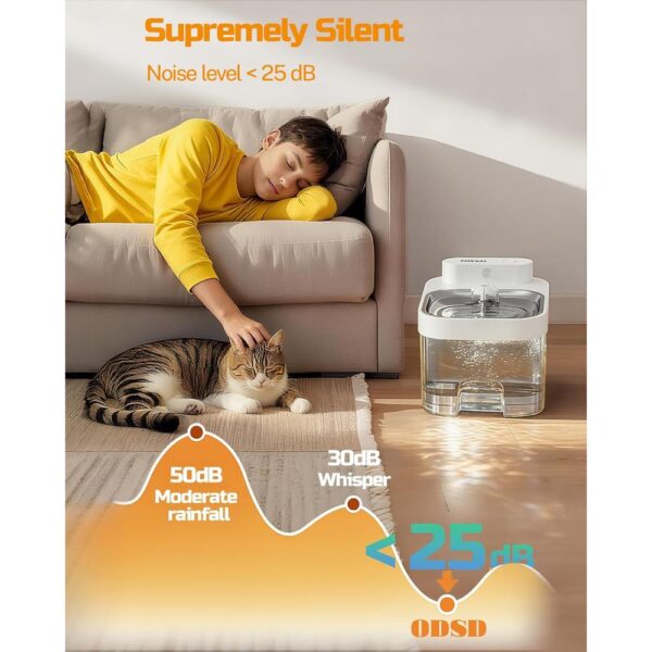 SmartFlow 3L Wireless Cat Water Fountain — App Monitoring, Wastewater Separation & Quiet Operation