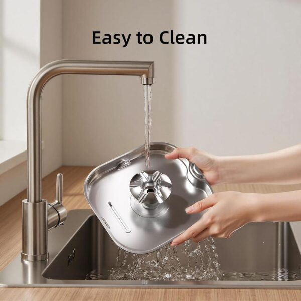 Stainless Steel Cat Water Fountain — 74oz/2.2L Ultra-Quiet Flow with Water-Level Window & Multi-Stage Filtration