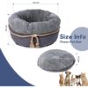 Supportive Donut Cat Bed with Raised Walls, Thick Cushion & Non-Slip Bottom