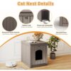 Waterproof Resin Cat House – Flip-Lid Shelter with Raised Floor & Easy-Clean Design