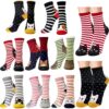 Women’s Cute Cat Socks – 8-Pack Fun Novelty Cat Crew Socks, Colorful Christmas Gift Set for Cat Lovers`