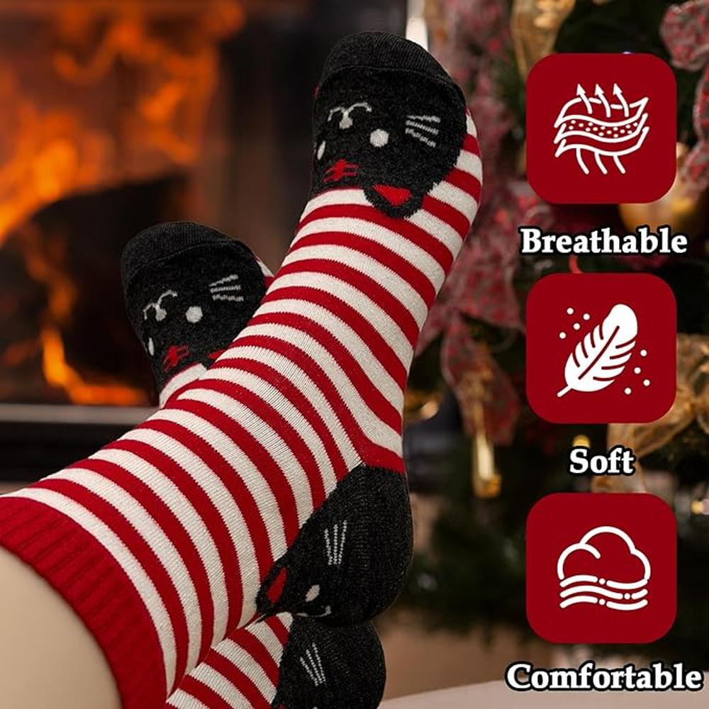 8 Pairs Women's Cute Cat Socks Set