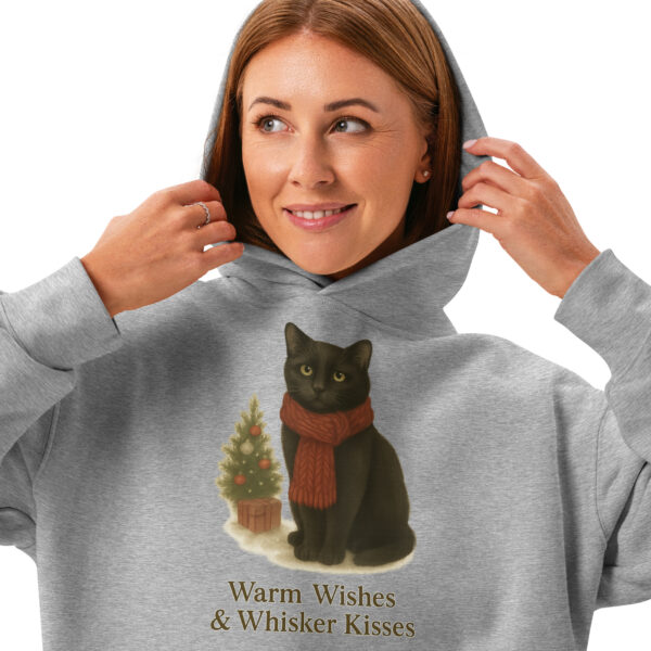 Warm Wishes & Whisker Kisses – Vintage Christmas Cat Women’s Hoodie
