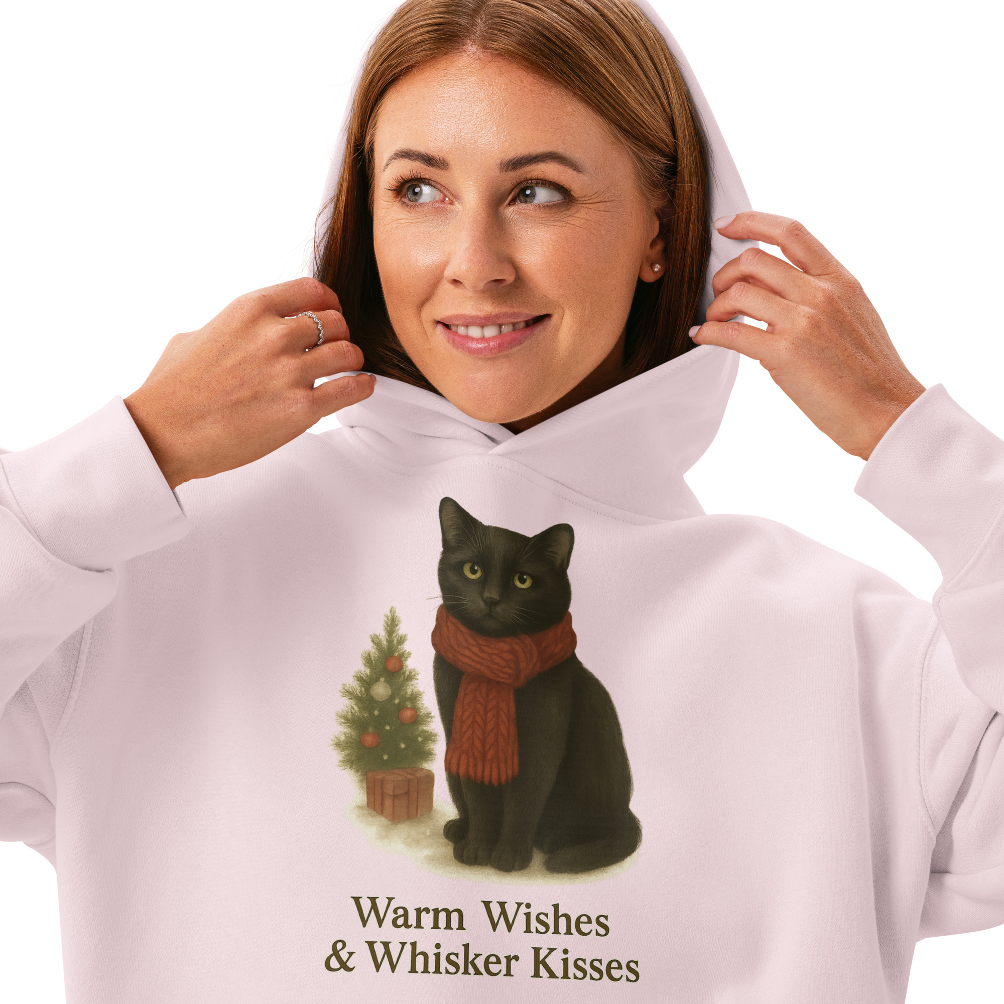 Warm Wishes & Whisker Kisses Women's Relaxed Hoodie