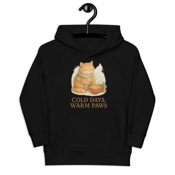 Cold Days, Warm Paws - Kids Hoodie