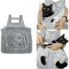 Plush Cat Apron Carrier with Adjustable Sleeping Pouch – Soft Velvet Hands-Free Pet Sling for Napping, Travel & Home Use