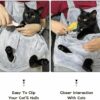 Plush Cat Apron Carrier with Adjustable Sleeping Pouch – Soft Velvet Hands-Free Pet Sling for Napping, Travel & Home Use